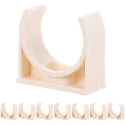 PVC Pipe Clamps 40Pcs 25Mm U-Shaped Plastic Hose Clips