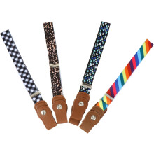 Lot de 4 ceintures élastiques réglables pour garçons et filles, avec boucle pour robe.