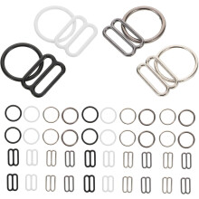 40 Stück BH-Trägerclips, Metall-Schiebeschnallen, verstellbare BH-Haken, Ersatzteil