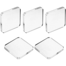 Lot de 5 blocs de tampons acryliques de 10 x 10 cm pour outils de tamponnage DIY