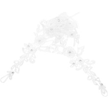 4pcs renda dedo tampa luva casamento noiva prop branco casamento roupas decoração para acessórios femininos