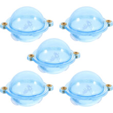 5 unidades de flotadores de pesca redondos de plástico azul de 25 mm con forma de bola, boyas huecas para pesca en agua salada.