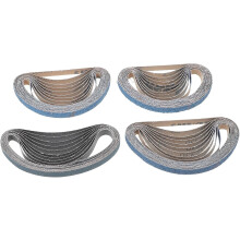 40 bandes abrasives Craftsman pour ponceuse à bande, en tissu bleu, pour grès, robustes et de précision.