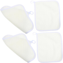 4er-Pack Peeling-Waschlappen für Dusche, doppelseitig, Massage-Gesichtstücher, Körperpeeling-Badetücher