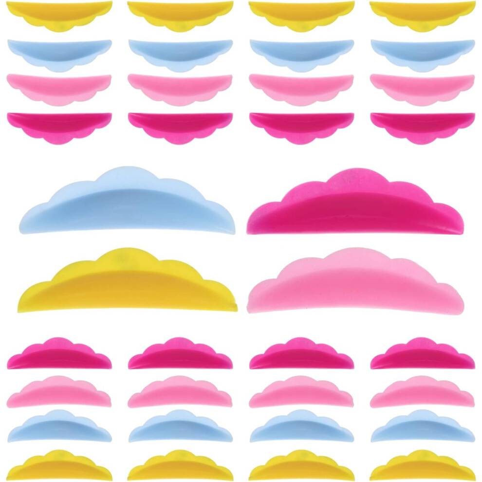 Hkhbjs 40Pairs Silicone Eyelash Curling Pads Lash Lift Rods Eyelash Perming Pads For Lash Lift Tool Home Salon Use