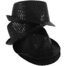 4pcs Dazzling Sequin Fedora Hat for Adults Stylish Jazz Hat for Performances Parties Special Occasions Durable