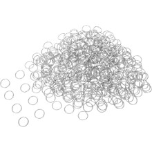400 Stück 10 mm offene Edelstahl-Binderinge für die Schmuckherstellung, Schlüsselanhängerverbinder,
