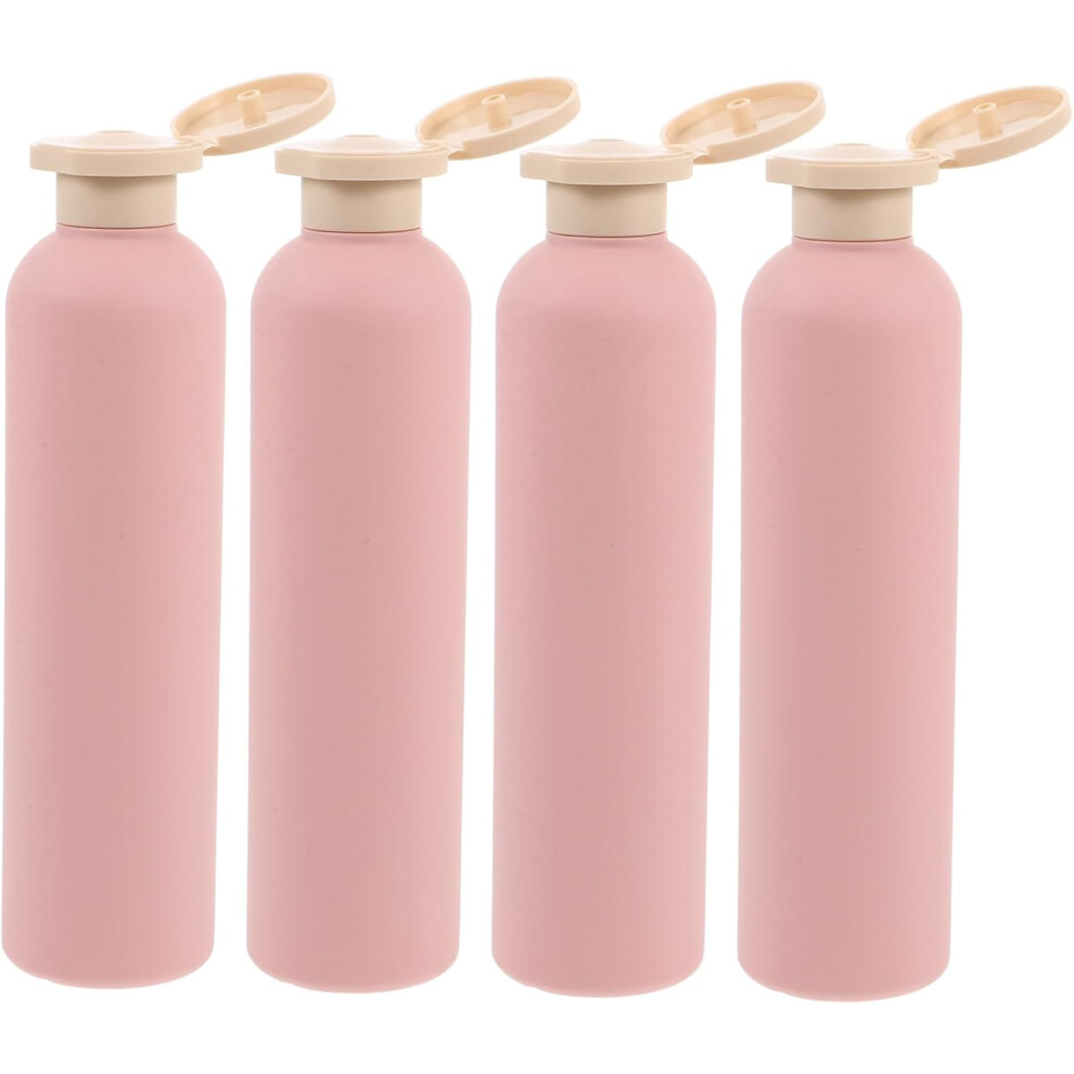 Hkhbjs 4Pcs Leakproof Travel Toiletry Bottles Reusable Plastic Squeeze Containers