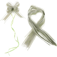 40 Stück große Chiffon-Schleifen, elegante große Schleifen aus Band für Hochzeitsauto-Dekorationen