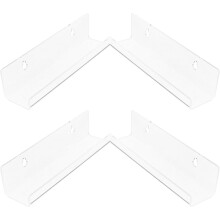 4-teiliges Plattenregal, Wandmontage, Acryl, elegantes, modernes Design