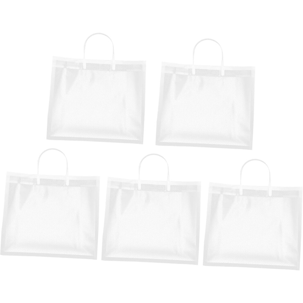 Hkhbjs 5Pcs Non-Woven Shopping Bags Large Capacity Tote Bag For Travel Wedding