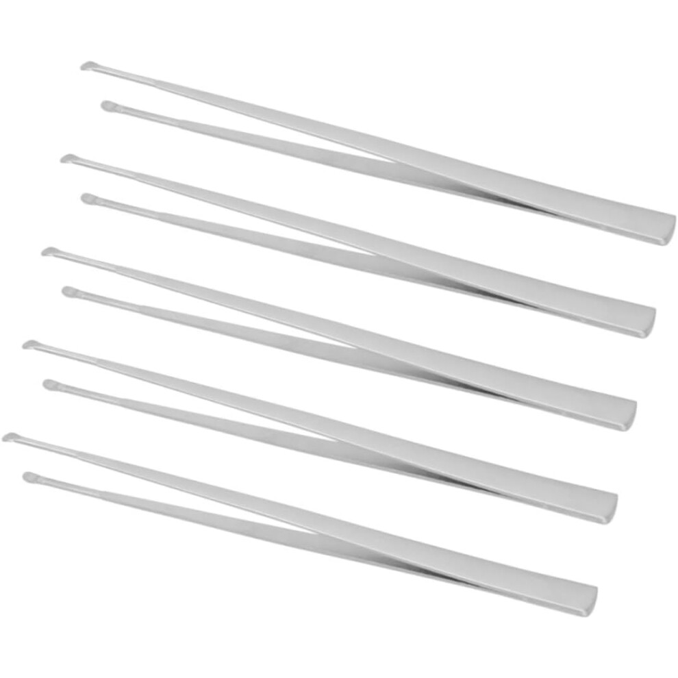 Hkhbjs 5Pcs Stainless Steel Earwax Removal Tweezer Set Spiral Cleaning Tool For Adults Portable Ear Hygiene