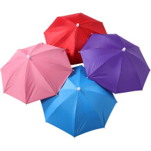 4er-Set Stirnbänder/Regenschirme für Jungen und Mädchen, Kunststoff und Stoff, multifunktionaler Sonnen- und Regenschutz