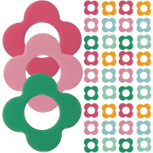 48 bunte, blumenförmige Maschenmarkierer aus Metall für Strick- und Häkelprojekte – DIY-Zubehör