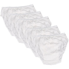 5er-Pack Baumwollunterwäsche für Herren, Größe XL, Weiß, ideal für Reisen