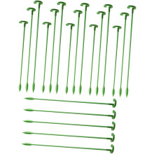 20 estacas de soporte para plantas de jardín, soportes para flores de tallo único y jardín de flores.