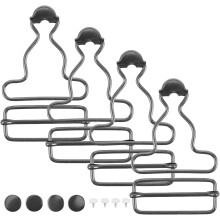4 Stück verstellbare Latzhosenclips aus Metall für Latzhosen und Jeans – Nähzubehör
