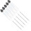 5pcs Alcohol Content Hydrometer for Wine Alcohol Tester Thermometer Reusable Glass Alcoholmeter 1