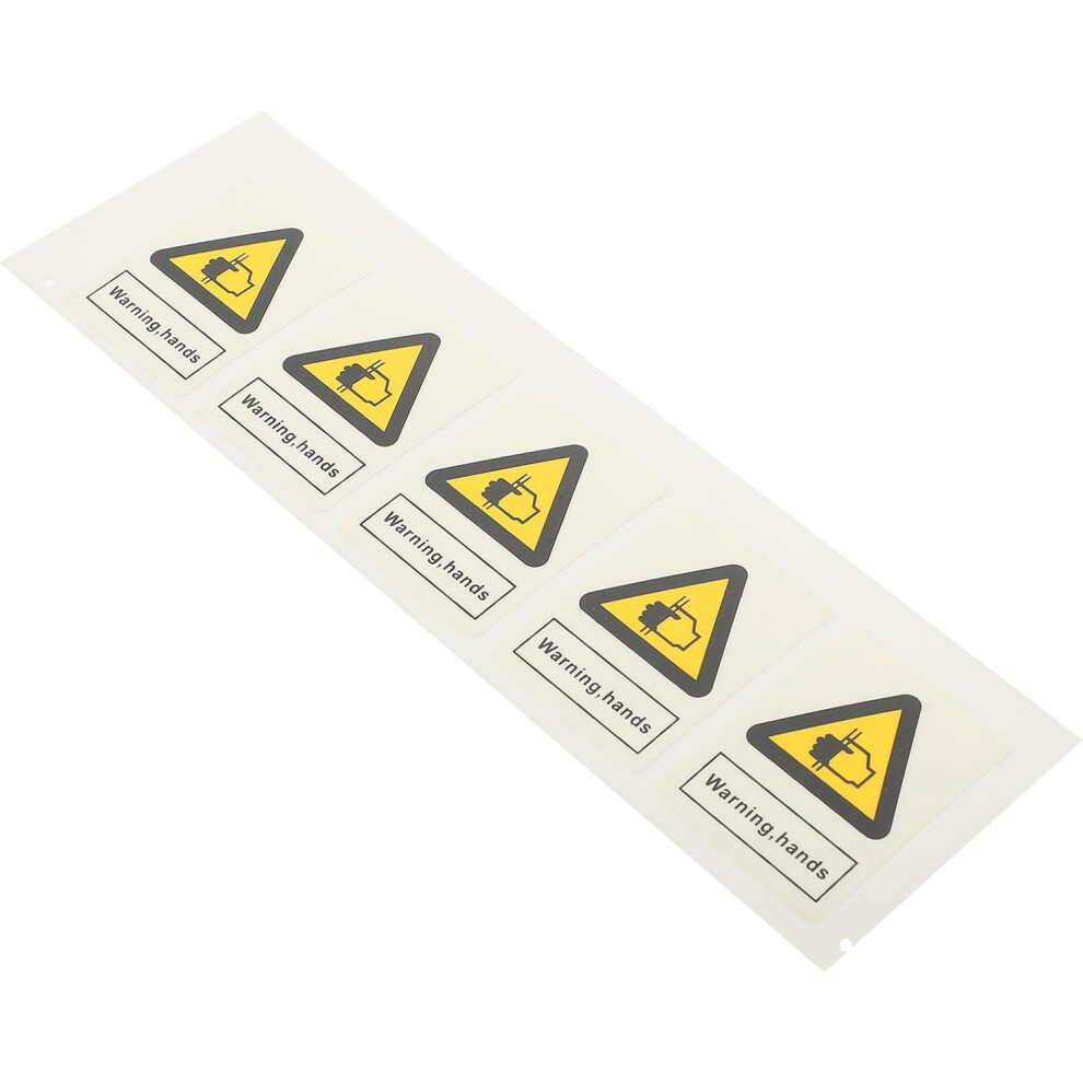 5Pcs Hand Crushing Warning Labels Stickers Safety Decals Hand Clip Caution Signs 5455468298202