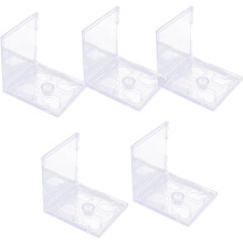 5 stk. CD-etui DVD-etui med montert skuff Plast forhindrer riper Sikker oppbevaring av plater