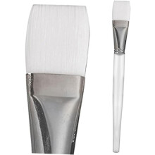 Lot de 5 pinceaux synthétiques pour une application uniforme des masques et soins du visage et une couvrance exceptionnelle.