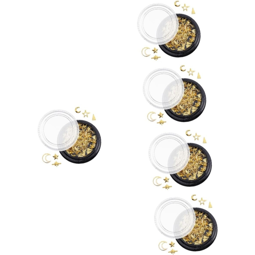 Hkhbjs Alloy Jewelry Nail Decor Sequins Nail Art Star Charm Manicure Decor Metal Decal Sticker