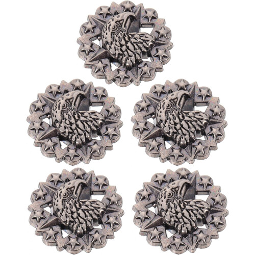 Lot de 5 boutons Eagle Alloy, design chic et élégant, ajustement parfait.