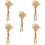 5 bouquets décoratifs faits main de gypsophile séchée, fleurs séchées à transporter 1