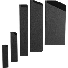 Lot de 5 protège-lames multifonctions décoratifs avec motif floqué, format compact et aspect élégant.