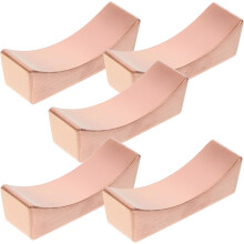 Lot de 5 repose-baguettes et repose-coupe-baguettes en acier inoxydable. Design simple et épuré, résistant aux fissures.