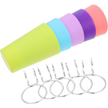 5er-Set runde Hakenbecherhalter für Lochwände, Tassenaufbewahrung für Zuhause, passend für Kosmetik-Organizer
