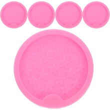5er-Set Silikon-Untersetzerformen, Epoxidharz-Untersetzerformen, glatt polierte Oberfläche, wiederverwendbar, DIY-Untersetzer für Tassen