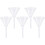 5pcs Triangle Funnel Glass Feeding Funnel Solid Triangle Lightweight Environmentally 1