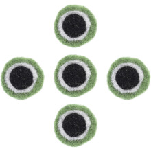 piezas de ojos de rana de fieltro de lana de 4 cm para manualidades DIY, material para fieltro hecho a mano, ojos de rana de fieltro