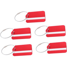 Stück Gepäckanhänger aus Aluminium, modische Gepäckanhänger für Handtaschen und Reisegepäck