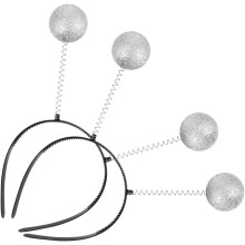 5-teiliges Set Glitzer-Haarbänder, Weltraum-Party-Accessoires für Jungen und Mädchen, Mars-Antennen-Kostüm, Glitzerkugeln und Schaumstoff-Pompons