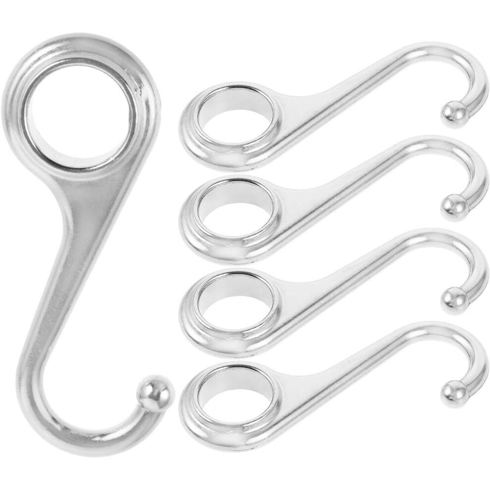 5Pcs Multi-Functional Metal Hanging Ring Hooks For Kitchen Bathroom And Wardrobe 5455468322501