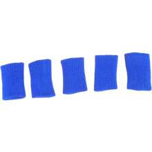 5 stk. elastiske fingerbeskyttere, ikke-beskyttende fingerstall for sportsfingerbeskyttere