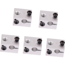 5 Stück Aluminium-Heizblock für Drucker, bedruckter beheizter Aluminiumblock, Hot-End-Heizung für Druckerteile, Zubehör kompatibel