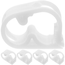 5 Stück 1/4 1/2 Labor-Wasserdurchflussregler-Schlauchschellen, weiß, Absperrschlauchklemmen für Wasserversorgung