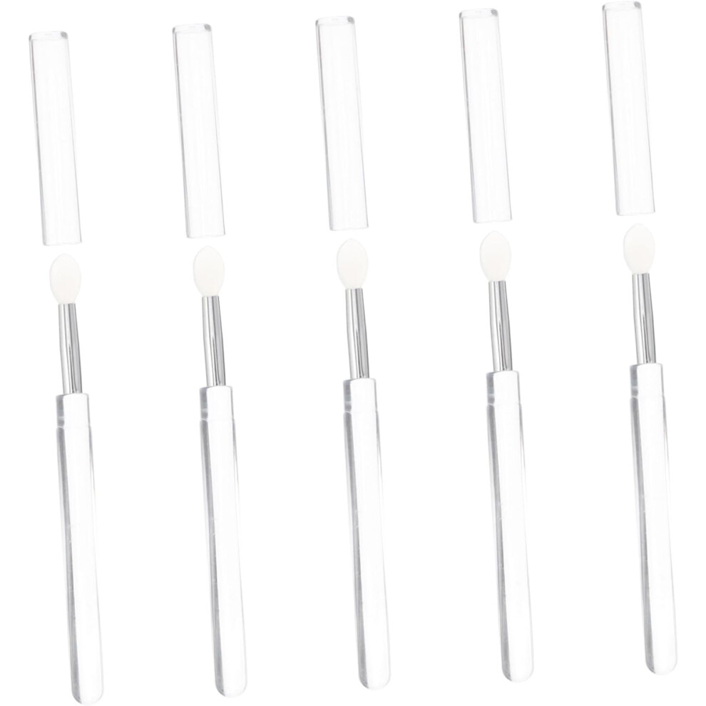 Hkhbjs 5Pcs Rod Round Head Silicone Makeup Applicator Brushes For Lipstick Lip Gloss Eyeshadow Application