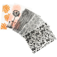 5-teiliges Blumen-Prägefolder-Set, DIY-Kunststoff-Prägeschablonen, Scrapbooking-Vorlagen