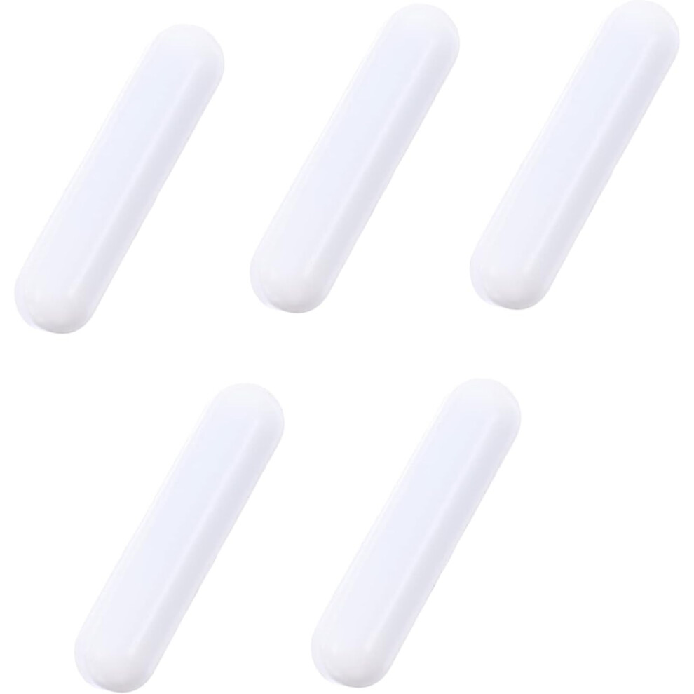 5Pcs Ptfe Magnetic Stirrer Bars 7X30mm Laboratory Magnetic Stirring Rods White Spinbar Mixer 5455468304675
