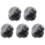 5pcs Black Microphone Covers Clip-on Windproof Protective Cover 1