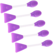 Set di 5 pennelli in silicone per l'applicazione di maschere viso, pennelli a doppia estremità per la pulizia del viso e la cura della pelle.