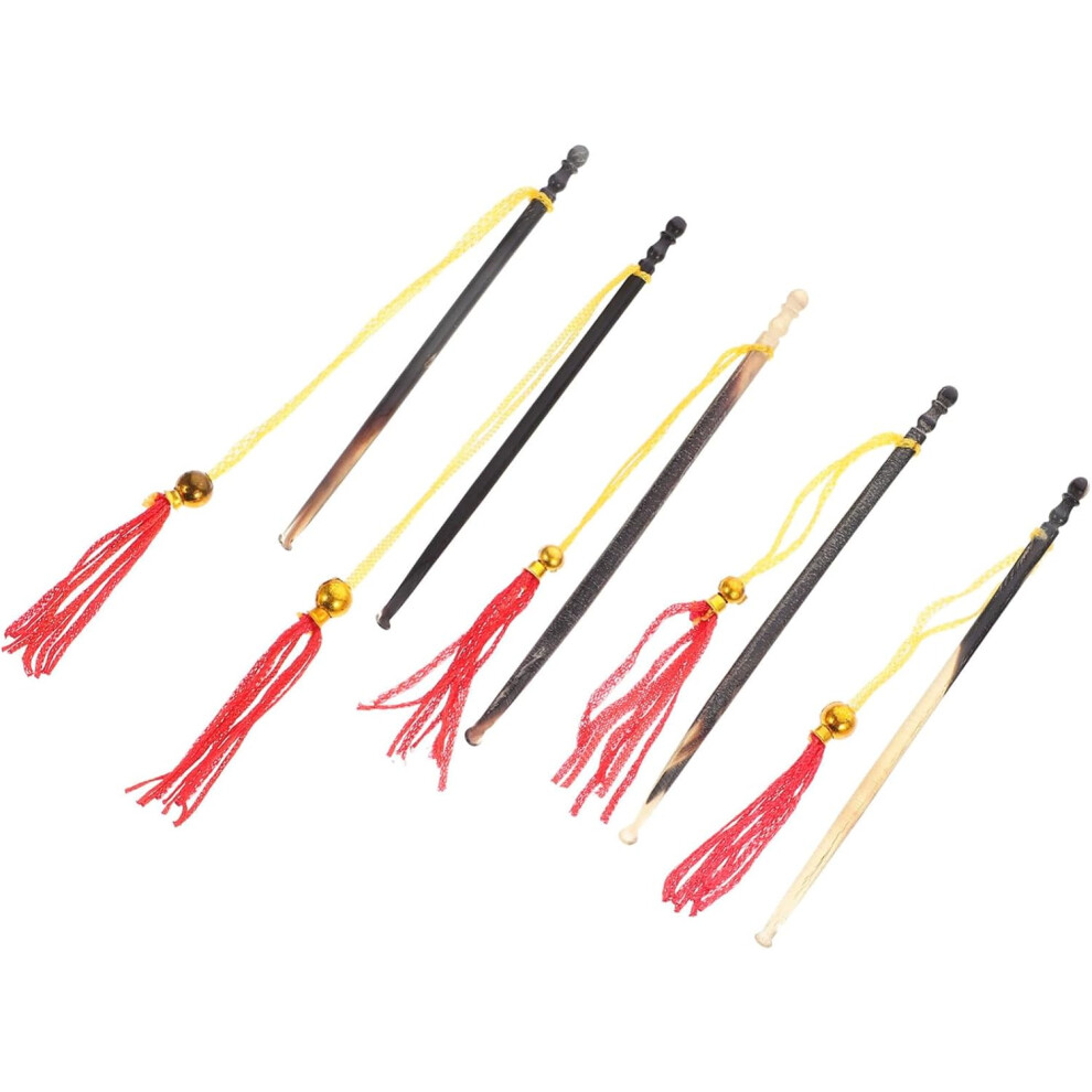 Hkhbjs 5Pcs Earpicks Personal Ear Cleaning Tool Ear Wax Remover Made Of Horn Tassel Lanyard For Easy Storage