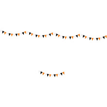 5er-Pack Halloween-Wimpel-Dreiecksfahnen für Halloween-Partydekorationen und Heimdekoration