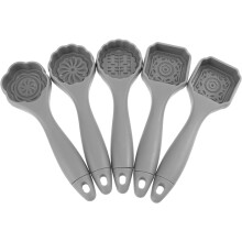 Moule à gâteau de lune (lot de 5) - Ustensile de cuisine facile à utiliser et à nettoyer - Matériau PP