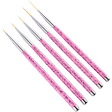 5pcs Nail Art Pen Set Fine Brushes for Precision Drawing and Liner Work Manicure Tools for Women Nail Art Supplies