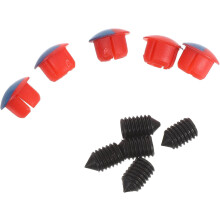 5pcs Kitchen Sink Hole Covers with Hot and Cold Indicators Abs Material Faucet Hole Plugs Includes Wrench